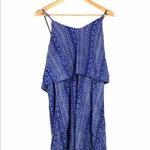 Spaghetti Strap Blue Blouse